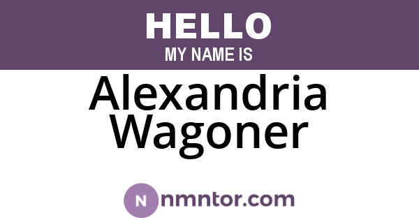 Alexandria Wagoner
