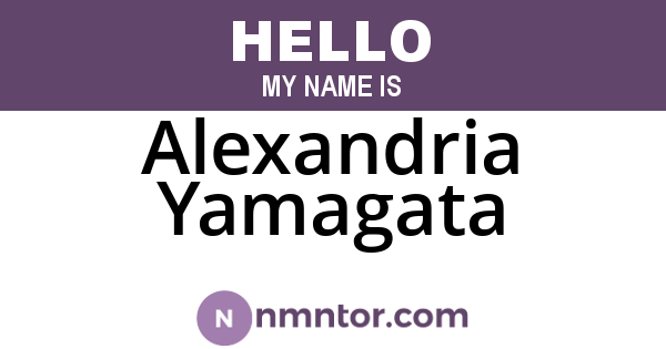 Alexandria Yamagata