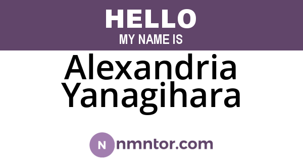 Alexandria Yanagihara