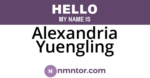 Alexandria Yuengling