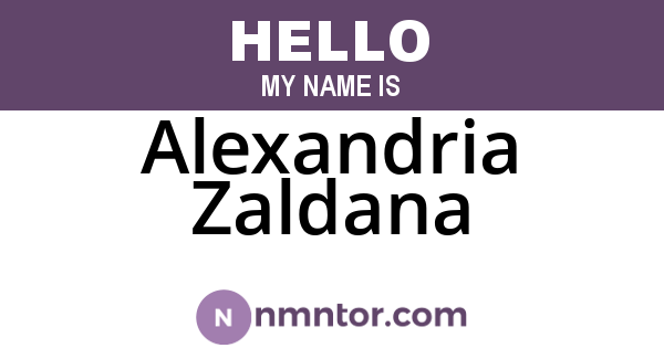 Alexandria Zaldana