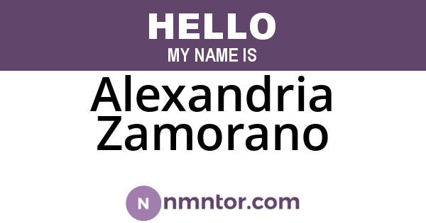 Alexandria Zamorano