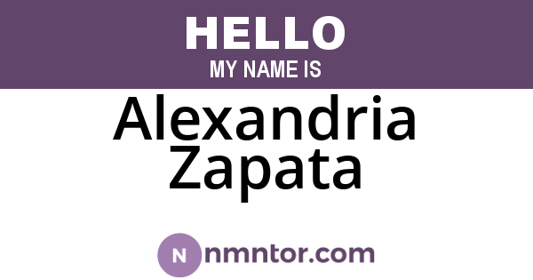 Alexandria Zapata