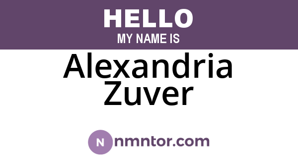 Alexandria Zuver