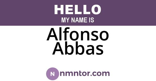 Alfonso Abbas