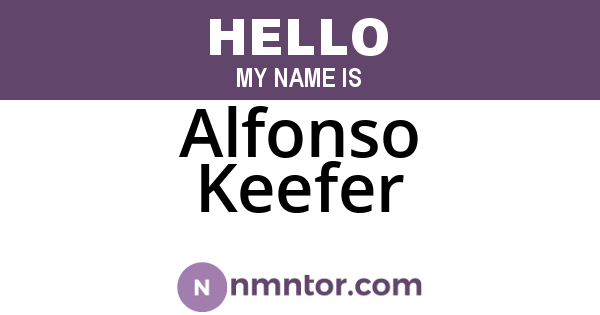 Alfonso Keefer