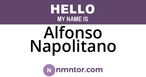 Alfonso Napolitano