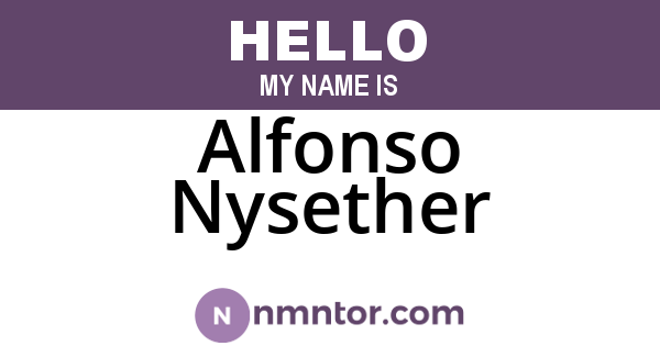 Alfonso Nysether