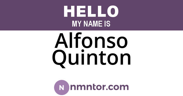 Alfonso Quinton