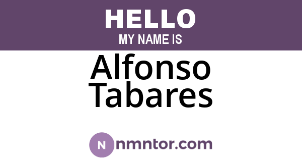 Alfonso Tabares
