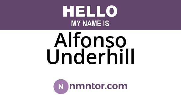 Alfonso Underhill