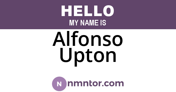 Alfonso Upton