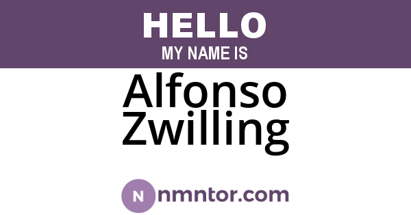 Alfonso Zwilling