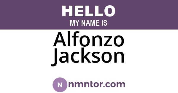 Alfonzo Jackson