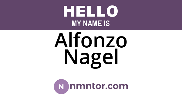 Alfonzo Nagel