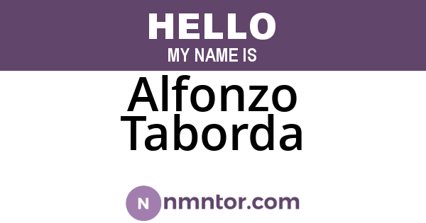 Alfonzo Taborda