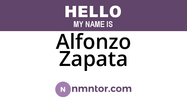 Alfonzo Zapata