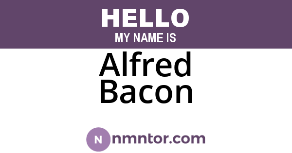 Alfred Bacon