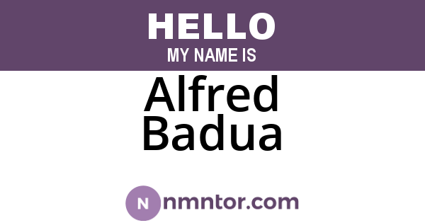 Alfred Badua