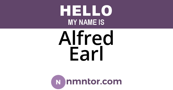 Alfred Earl