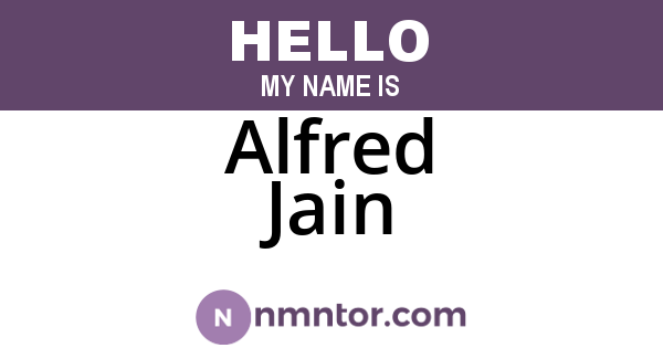 Alfred Jain