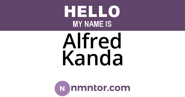 Alfred Kanda