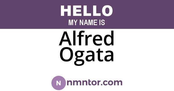 Alfred Ogata