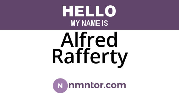 Alfred Rafferty