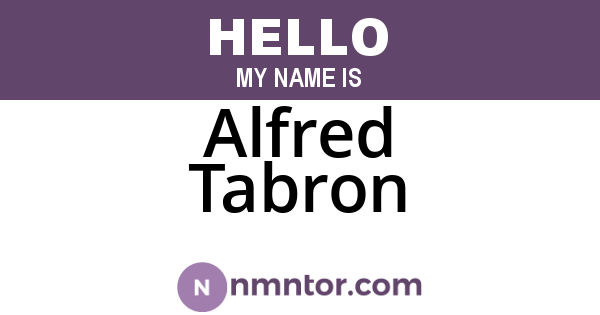 Alfred Tabron