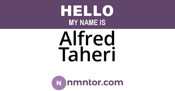 Alfred Taheri