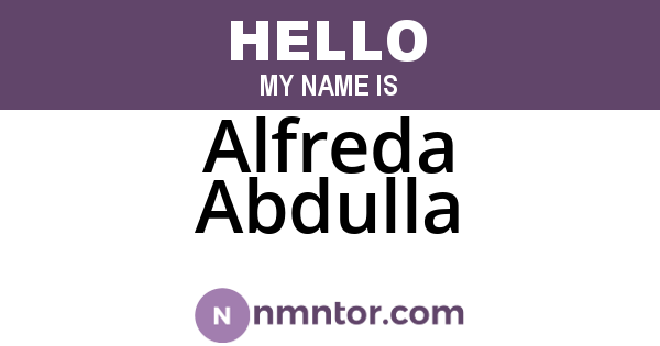 Alfreda Abdulla