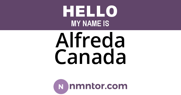 Alfreda Canada