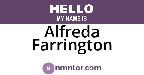 Alfreda Farrington