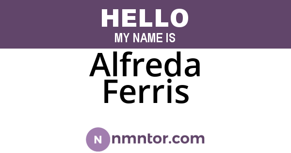 Alfreda Ferris