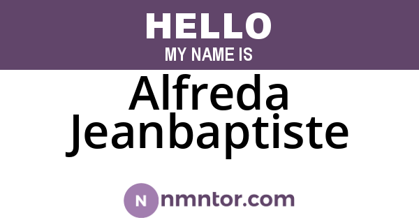 Alfreda Jeanbaptiste