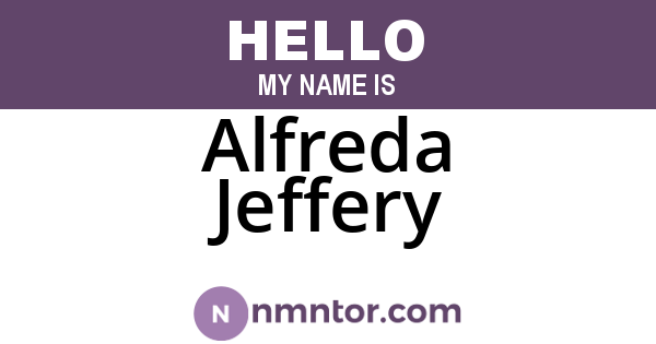 Alfreda Jeffery