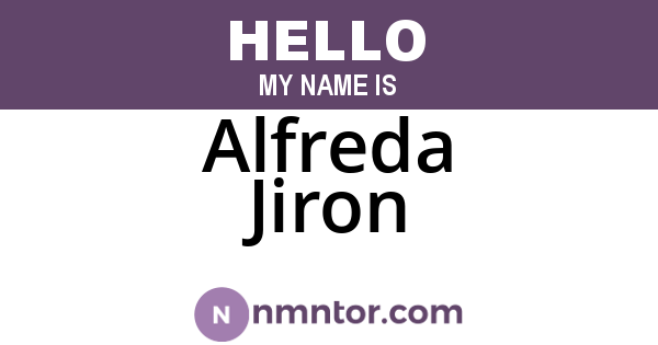 Alfreda Jiron