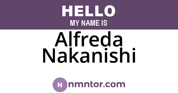 Alfreda Nakanishi