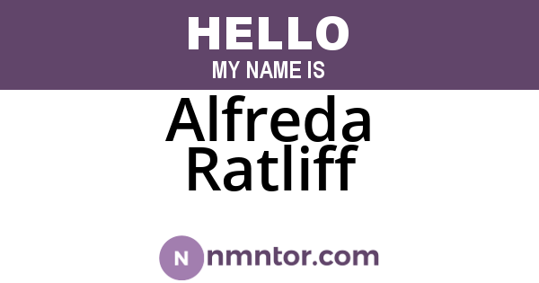 Alfreda Ratliff