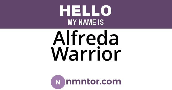 Alfreda Warrior