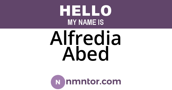 Alfredia Abed
