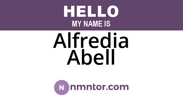 Alfredia Abell