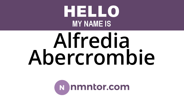 Alfredia Abercrombie