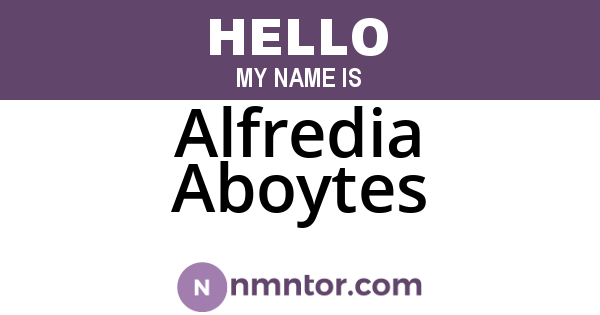 Alfredia Aboytes