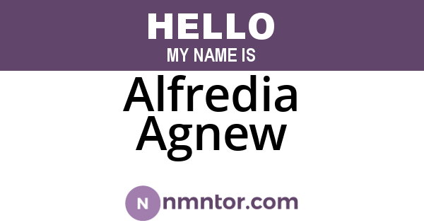Alfredia Agnew