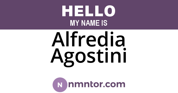 Alfredia Agostini