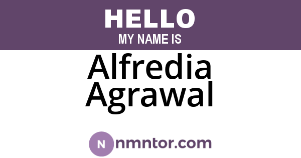 Alfredia Agrawal