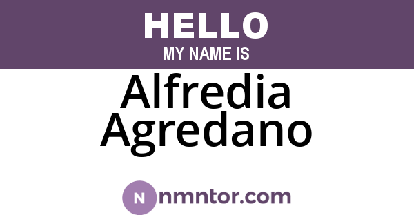 Alfredia Agredano