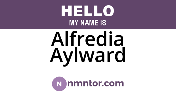 Alfredia Aylward