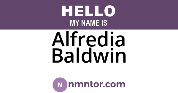 Alfredia Baldwin